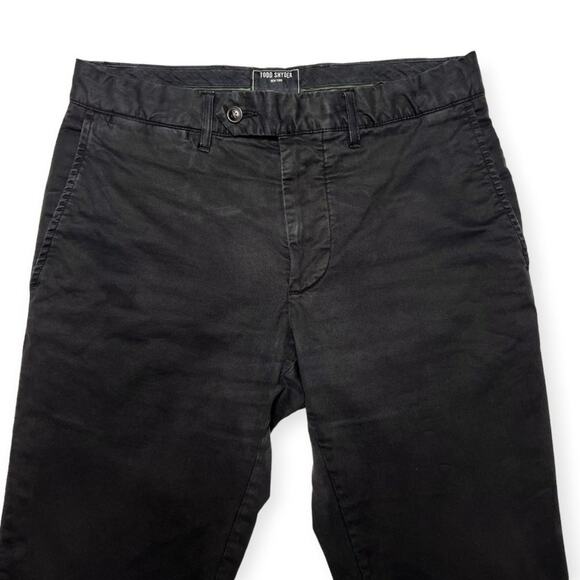 Todd Snyder Stretch Twill Chino SIZE 28 x 32 Black Garment Washed Slim Fit Pants - Picture 4 of 11